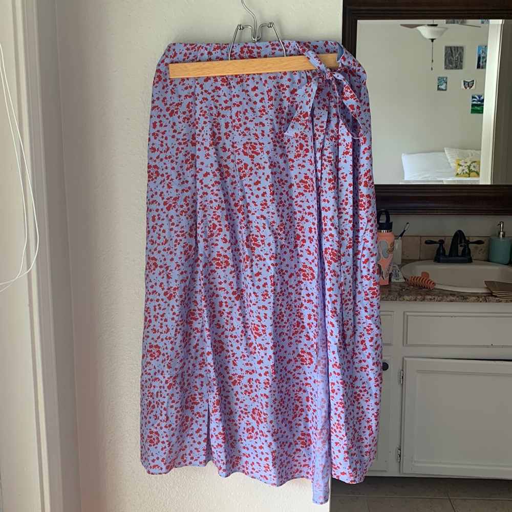 Long floral skirt